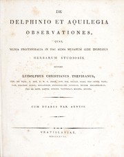 Cover of: De delphinio et aquilegia observationes. Quas, munia professoralia in hac alma musarum sede ingressus herbarum studiosis