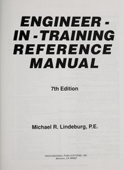 Cover of: Engineer-in-training reference manual