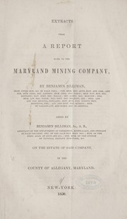 Cover of: Extracts from a report made to the Maryland mining company
