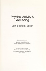 Cover of: Physical activity & well-being