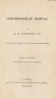 Cover of: A conchological manual