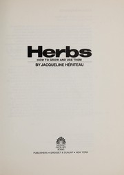 Cover of: Herbs. by Jacqueline Heriteau
