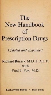 Cover of: The new handbook of prescription drugs: updated and expanded