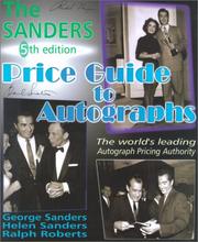 Cover of: The Sander's Price Guide to Autographs (Sanders Price Guide to Autographs)