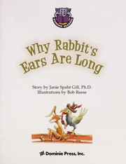 Cover of: Why Rabbits Ears Are Long Today