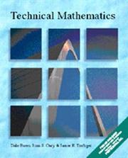 Cover of: Technical Mathematics (with CD-ROM)