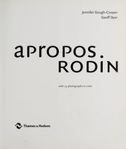 Cover of: Apropos Rodin | Jennifer Gough-Cooper