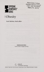 Cover of: Obesity by Scott Barbour, book editor.
