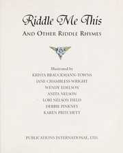 Cover of: Riddle Me This and Other Riddle Rhymes | 