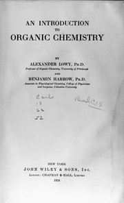 Cover of: An introduction to organic chemistry by Alexander Lowy