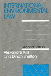 Cover of: International environmental law by Alexandre Charles Kiss