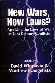 Cover of: New Wars, New Laws?: Applying Laws of War in 21st Century Conflicts