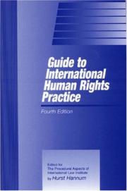 Cover of: Guide to international human rights practice