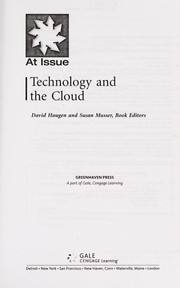 Cover of: Technology and the cloud by David M. Haugen, Susan Musser
