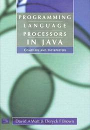 Cover of: Programming Language Processors in Java by David Watt, Deryck Brown