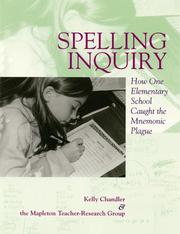 Cover of: Spelling Inquiry by Kelly Chandler, Mapleton Teacher-Research Group