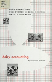 Cover of: Dairy accounting