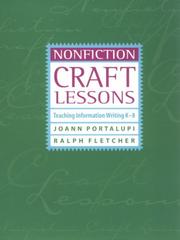 Nonfiction Craft Lessons by Ralph J. Fletcher