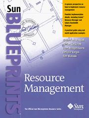 Cover of: Resource Management (Sun Bluprints)