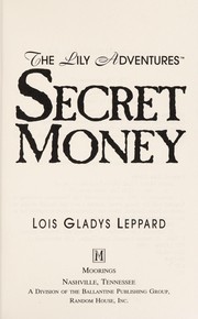Cover of: Secret money
