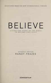 Cover of: Believe | Randy Frazee
