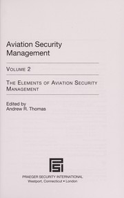 Cover of: Aviation security management | 