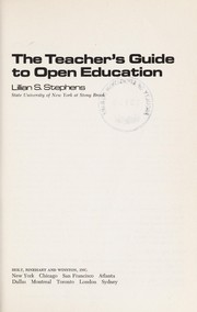 Cover of: The teacher's guide to open education