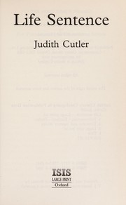 Cover of: Life Sentence | Judith Cutler