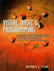 Cover of: Visual Basic 6 Programming by Jeffrey Tsay, Jeffrey Tsay