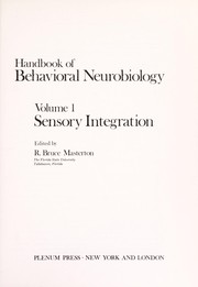 Cover of: Handbook of Behavioral Neurobiology, Volume 1 | R. Bruce Masterton