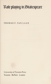 Cover of: Role-playing in Shakespeare | Thomas F. Van Laan