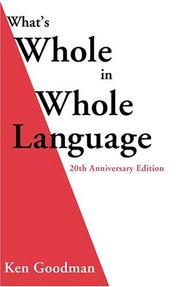 Cover of: What's Whole in Whole Language by Kenneth S. Goodman