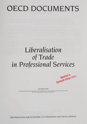 Cover of: Liberalisation of trade in professional services. | 