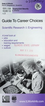 Cover of: Scientific research & engineering | Illinois. Department of Employment Security