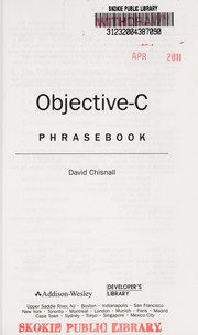 Objective-C phrasebook by David Chisnall