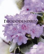 Cover of: Rhododendrons: a care manual