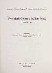 Cover of: Twentieth-century Italian poets.