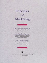 Principles of marketing by Charles W. Lamb