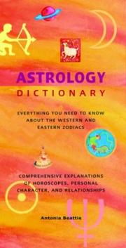 Cover of: Astrology Dictionary by Antonia Beattie