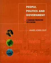 Cover of: People Politics and Government by 