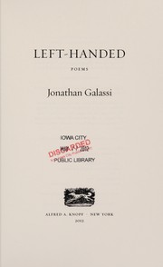 Cover of: Left-handed: poems