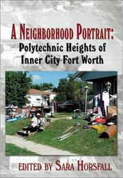 Cover of: A Neighborhood Portrait by Sara Horsfall
