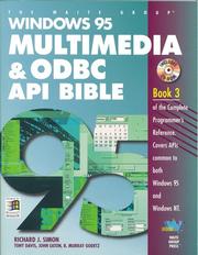 Cover of: Windows 95 multimedia & ODBC API bible