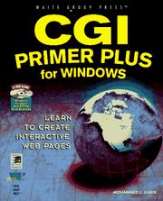Cover of: CGI primer plus for Windows