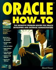 Cover of: Oracle how-to by Edward Honour