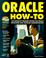 Cover of: Oracle how-to