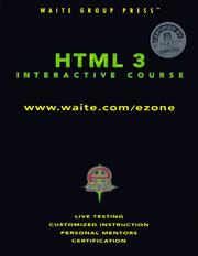 Cover of: HTML 3 interactive course