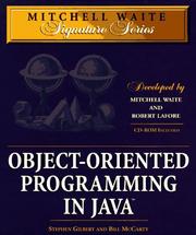 Cover of: Object oriented programming in Java