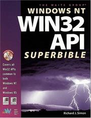 Cover of: Windows NT Win32 API SuperBible by Richard J. Simon