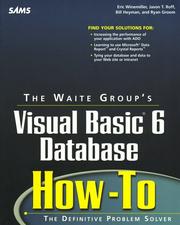 Cover of: The Waite Group's Visual Basic 6 database how-to by Eric Winemiller ... [et al.].